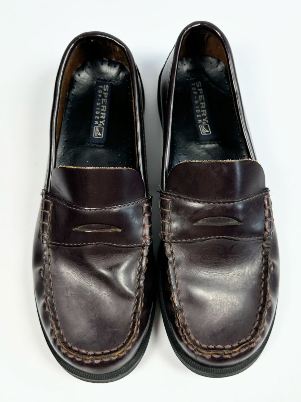 Sperry Top‎ Sider Boys Burgundy Colton Penny Loafer Dress Shoes Size 6.5M - Picture 7 of 16